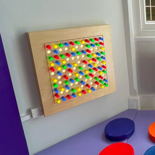 Rainbow Pegboard Panel